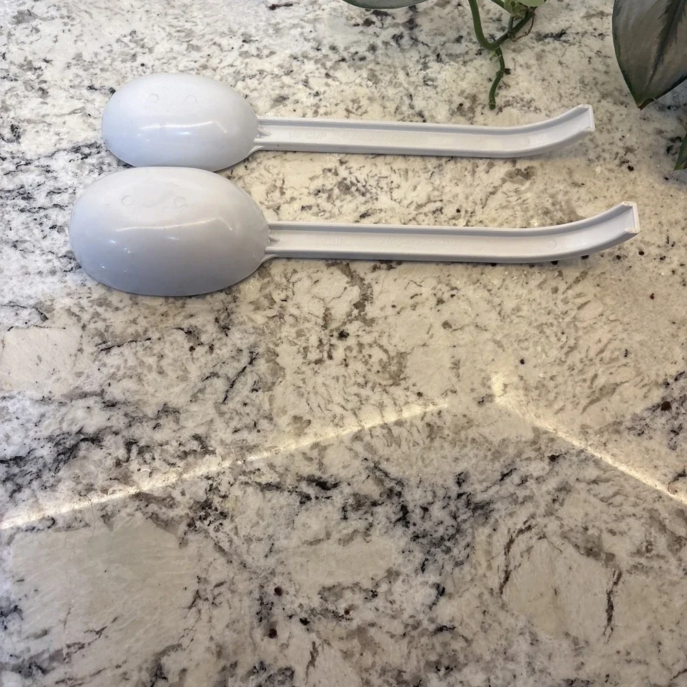 Weight Watchers Measuring Serving Scoop Spoons 1/2 & 1 Cup Portion‎ USA White WW